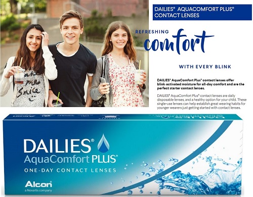 Dailies With AquaComfort Plus by Alcon - Click Image to Close